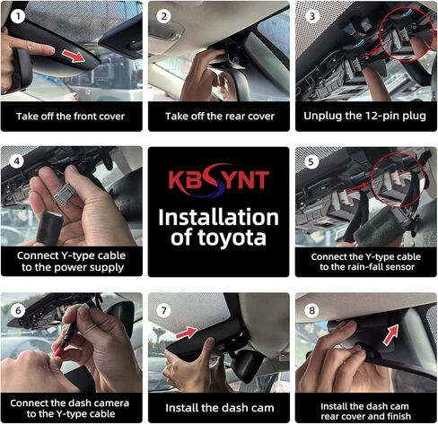 كاميرا داش كام أمامية 4K لسيارة Toyota 4Runner 2020-2024، TRD Sport Limited Pro Off-Road Venture SR5 Premium، مظهر OEM، فيديو 4K، واي فاي مدمج وتطبيق، تسجيل حلقة، مستشعر G، التوصيل والتشغيل، بطاقة 64 جيجابايت in Kuwait