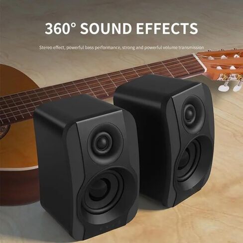 Computer Mini Audio 2.0 Multimedia Speaker Notebook Desktop Game Subwoofer Stereo Speakers in Saudi Arabia