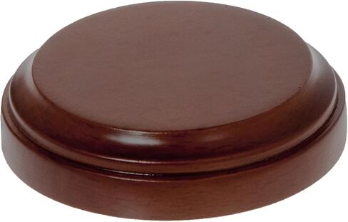 Plymor Fruitwood Round Wood Display Base, 2.5" W x 2.5" D x 0.75" H (2" Display Diameter) in Saudi Arabia