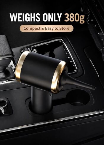 Portable Rechargeable Car Vacuum Cleaner 2-in-1 Air Duster & Vacuum – Compressed Electric Handheld Car Dust & Debris Cleaner for Car Interior, Keyboard, Computer & Home – Wireless Mini Vacuum in Kuwait