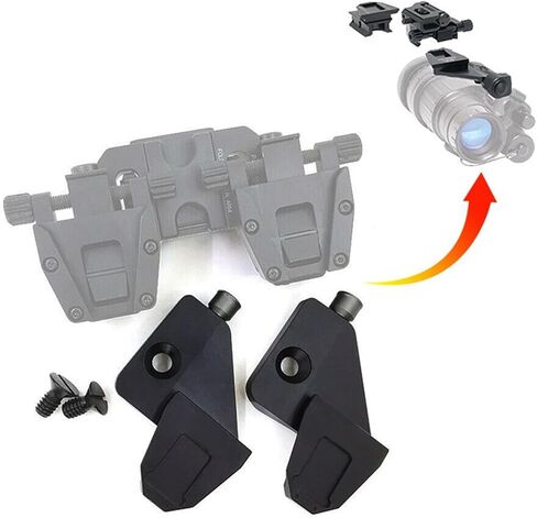 حامل NVG Dovetail J-Arm لجسر مجهر AN/PVS14، متوافق مع جسر مجهر قابل للطي أو حامل خوذة نظام الرؤية الليلية من الوجه إلى الجانب، قطعتين من الألومنيوم in Kuwait