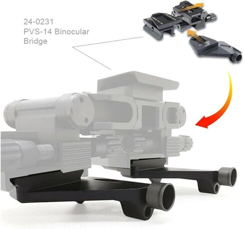 حامل NVG Dovetail J-Arm لجسر مجهر AN/PVS14، متوافق مع جسر مجهر قابل للطي أو حامل خوذة نظام الرؤية الليلية من الوجه إلى الجانب، قطعتين من الألومنيوم in Kuwait