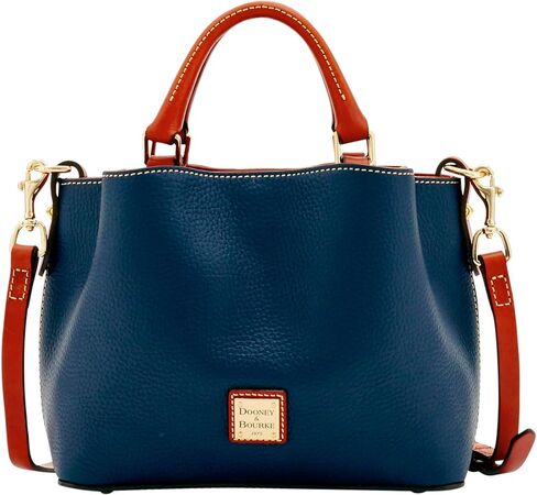 Dooney & Bourke Women's Mini Barlow Satchel in Pebble Grain Leather, Small Handbag with Adjustable, Detachable Shoulder Strap in Saudi Arabia