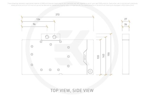 EKWB EK-Quantum Vector 2 AMP/Trinity RTX 4080 GPU Water Block، D-RGB، Nickel + Plexi in Kuwait