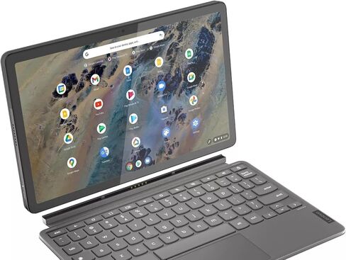Lenovo Chromebook Duet 3 11 بوصة 2 في 1 كمبيوتر محمول لوحي، ذاكرة وصول عشوائي 8 جيجابايت، 128 جيجابايت eMMC، رمادي | مع لوحة مفاتيح قابلة للفصل، شاشة لمس QHD، وحدة المعالجة المركزية Qualcomm 8-Core، Lenovo USI Pen (متجدد) in Saudi Arabia