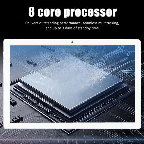 VINGVO 10.1 Inch 5G Tablet, 14, 12GB 512GB ROM, Cameras, Bluetooth, Stylus Pen for Drawing, Working, Entertainment in Kuwait