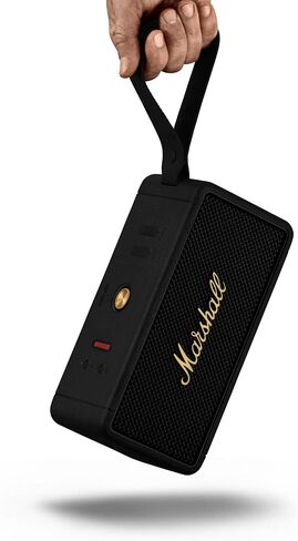 Marshall Middleton Portable Bluetooth Speaker, Black and Brass (Renewed) in Saudi Arabia