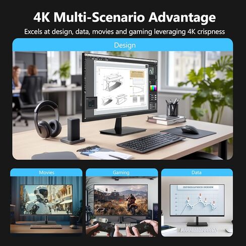 Z-Edge 27-inch 4K Gaming Monitor, 120Hz UHD 3840x2160 IPS Monitor, S274K 1ms MPRT Refresh Rate, 16.7M Colors, HDMI 2.0 x2 and DP 1.4 x 2 in Kuwait