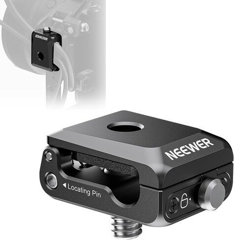 NEEWER Spring Loaded Cable Clamp, 2 Pack, Camera Cage Cable Organizer with Removable Anti Twist Locating Pin, 1/4" Screw, Quick Release Lock, Foam Pad for HDMI, USB, Headphone, Shutter Cables, UA073 in Kuwait