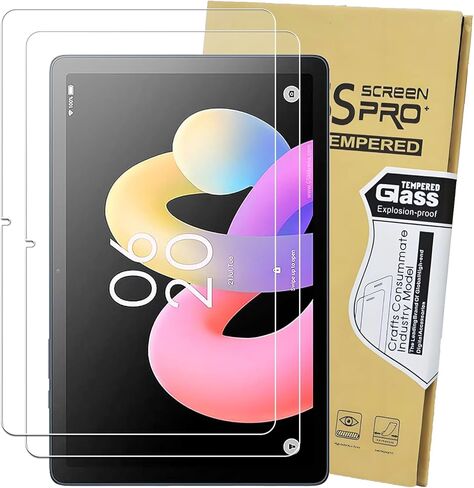 KEANBOLL 2-Pack Tempered Glass Screen Protector for TCL TAB 10 Gen 4 Android Tablet (10.1-Inch, Model: 1162, 1389) - 9H Anti Scratch, HD Clear, Bubble Free in Kuwait