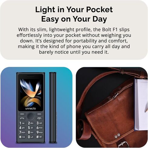 Bolt F1 | Dual SIM | 4G/LTE | Unlocked | Bluetooth | 2.4" Screen | Large Keypad | International Version | Grey in Saudi Arabia