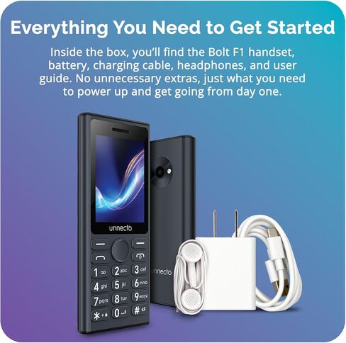 Bolt F1 | Dual SIM | 4G/LTE | Unlocked | Bluetooth | 2.4" Screen | Large Keypad | International Version | Grey in Saudi Arabia