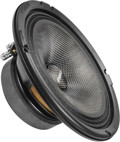 PRV AUDIO Carbon Fiber 8" Midrange Speaker 450 Watts 4 Ohm 8MR450CF-4 Water Resistant Car Audio Loudspeaker for Boat UTV 4-Wheeler Motorcycle and Door Panels (Single) in Kuwait