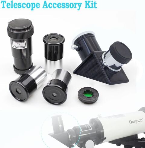 0.965 Inch Telescope Accessory Kit Three Eyepieces Diagonal 3X Barlow Lens NEW in Kuwait
