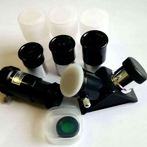 0.965 Inch Telescope Accessory Kit Three Eyepieces Diagonal 3X Barlow Lens NEW in Kuwait