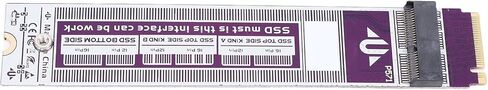 Goshyda M.2 NVME SSD Upgrade Adapter for OS X Air Pro, Stable Data Transfer, for High Performance Users, PCB Material in Kuwait