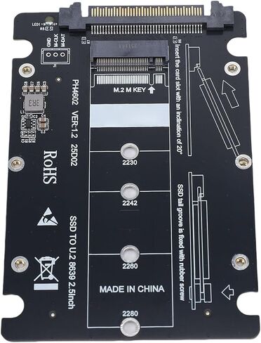 VBESTLIFE M.2 to U.2 SSD Adapter, 64Gbps M. to SFF 8639 U. SSD Adapter, PCIE4.0 X4 Gen4, Support for 2230 2242 2260 2280 in Kuwait