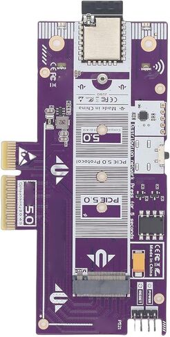 بطاقة محول Zopsc PCIe 5.0 إلى M.2 NVMe بطاقة توسيع SSD بسرعة 128 جيجابت في الثانية مع خاصية بدء التشغيل عن بعد لخادم NAS لألعاب الحوسبة عالية الأداء in Kuwait