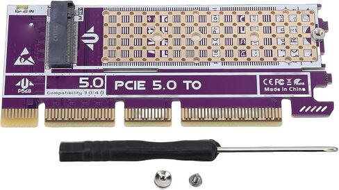 Zopsc PCIe to M.2 NVMe SSD Adapter Card, Supports PCIe 5.0 4.0 3.0 2.0 1.0 with Overcurrent Overvoltage Short Circuit Protection, for 2230 2242 2260 2280mm M Key SSD in Kuwait