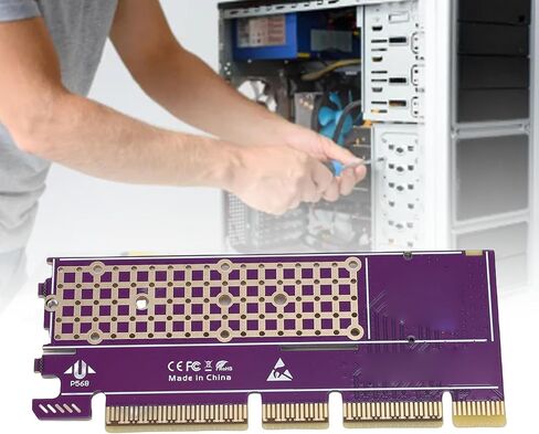 Zopsc PCIe to M.2 NVMe SSD Adapter Card, Supports PCIe 5.0 4.0 3.0 2.0 1.0 with Overcurrent Overvoltage Short Circuit Protection, for 2230 2242 2260 2280mm M Key SSD in Kuwait