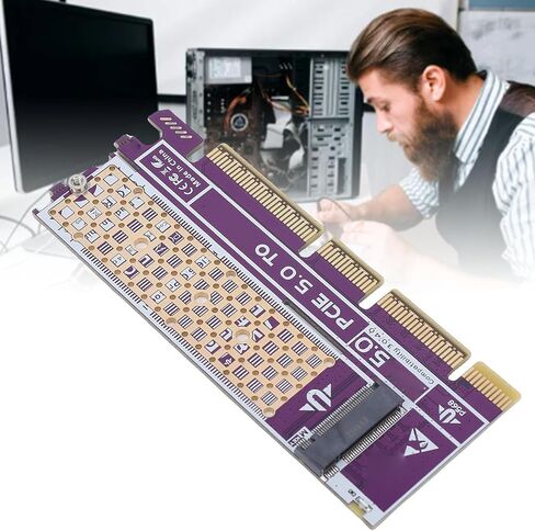 Zopsc PCIe to M.2 NVMe SSD Adapter Card, Supports PCIe 5.0 4.0 3.0 2.0 1.0 with Overcurrent Overvoltage Short Circuit Protection, for 2230 2242 2260 2280mm M Key SSD in Kuwait