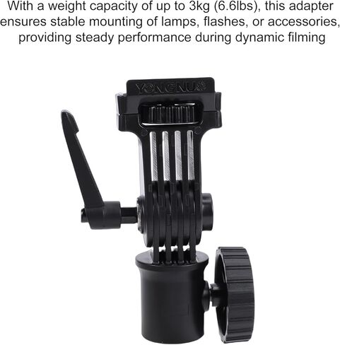 YNLUX-2 Light Stand Mount Adapter 270° Pitch Adjustment Quick-Release Bracket with 1/4 Inch Screw Compatible with YONGNUO YN150 YNLUX100 YNLUX200 Series Video Light in Kuwait