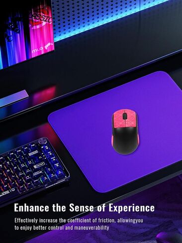 شريط قبضة مضاد للانزلاق لماوس Logitech G PRO X Superlight، مجموعة ملصقات جلد الفأر رفيعة للغاية وممتصة للعرق، قبضة قابلة للغسل وإعادة الاستخدام وغير قابلة للانزلاق للتحكم في ألعاب الرياضات الإلكترونية، نمط ندفة الثلج الوردي in Kuwait