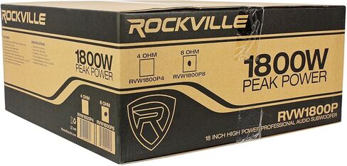 RockvilIe 18 "برنامج تشغيل فرعي بديل لمضخم الصوت الكهربائي ELX200-18S in Kuwait