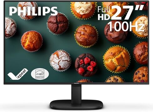 شاشة مكتب الألعاب فيليبس 27B2N2100 مقاس 27 بوصة بدقة FHD (1920 × 1080) 100 هرتز، معتمدة من Energy Star، شهادة EPEAT الذهبية، HDMI وVGA، ضمان استبدال مسبق لمدة 4 سنوات in Kuwait