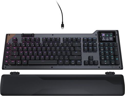 Turtle Beach Command Series KB7 TKL Wired Gaming Keyboard, 4.3" Touchscreen Command Display, Titan Low-Profile Hall Effect Switches, Double Shot PBT Keycaps, True 8K Polling, PerKey RGB Lighting in Kuwait