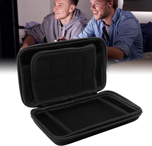 Jectse Hard Case for Game Console, Portable with 8 Slots Internal Pocket, Water Resistant Travel Protective Case for New 3DS XL, New 3DS in Kuwait