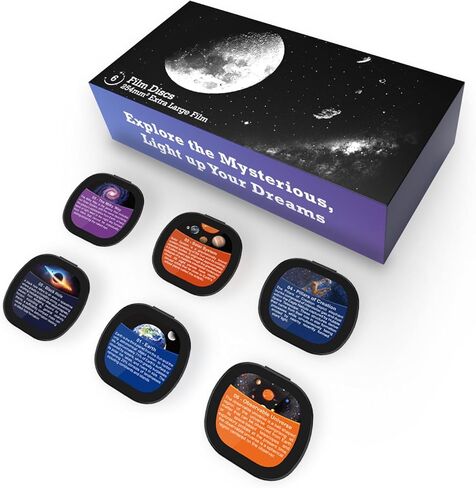 Set of 6 Replaceable Galaxy Projector Disc – for Samosvit Home Planetarium Galaxy Projector with Meteor Effect – Projection disc Set (Cosmic Nebulas 1/6) Galaxy Disc in Kuwait