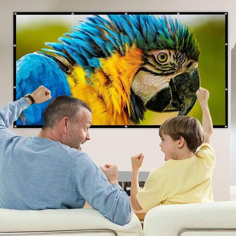 100 inch Projector Screen 16:9 Foldable Portable Projector Movies Screens for Home Theater Outdoor Indoor in Kuwait