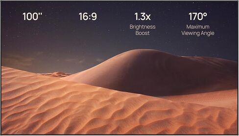 شاشة عرض XGIMI بإطار ثابت 100 بوصة 16:9 HD لعروض الأعمال السينمائية المنزلية، خفيفة الوزن، تركيب بسيط، تصميم نحيف للغاية in Kuwait