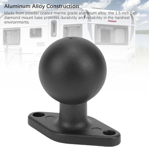 Pwshymi Aluminum Alloy Ball Mount Base with Versatile Movement for 1.5 Inch Plate for Electronic Devices in Kuwait