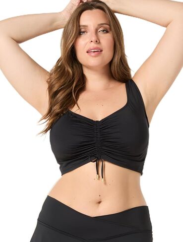 Coco Reef Elevate Bra Sized Shirred Front Underwire Bikini Top — Microluxury Swim Top in Kuwait