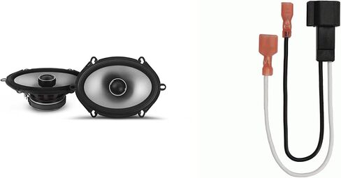 مكبرات صوت Alpine مقاس 6 × 8 بوصة لمجموعة ترقية Ford F-150 1999-2014 - عبوتان من سلسلة S2 مع حزام، مكبر صوت محوري للسيارة أمامي أو خلفي S2-S68 in Kuwait