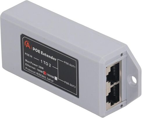 موسع Cuifati PoE، مكرر PoE 1 في 2 يدعم IEEE802.3af عند التوصيل والتشغيل، مع تصميم مدمج مثبت على الحائط، لنظام أمان كاميرا الشبكة in Kuwait