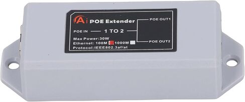 موسع Diyeeni 1 في 2 خارج POE IEEE 802.3afat 100Mbps POE مكرر الفاصل مع تصميم التوصيل والتشغيل على الحائط لتوسيع شبكة كاميرات IP 2 in Kuwait