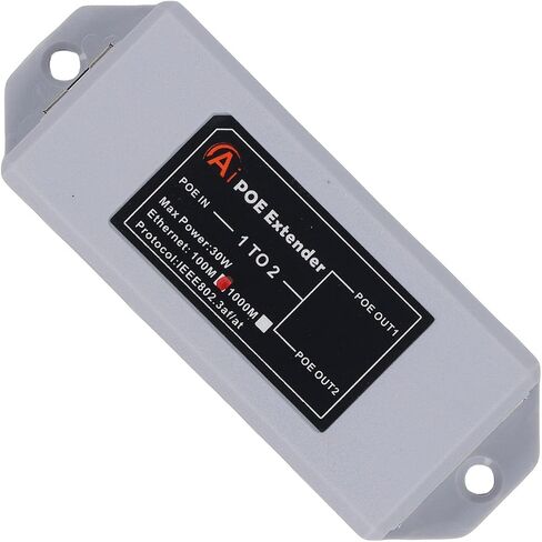 Yoidesu 1 في 2 Out PoE Extender، 2 Port Gigabit PoE Extender، IEEE 802.3af / at متوافق، التوصيل والتشغيل، مكرر تلقائي للسرعة لكاميرا IP هاتف AP اللاسلكي in Kuwait