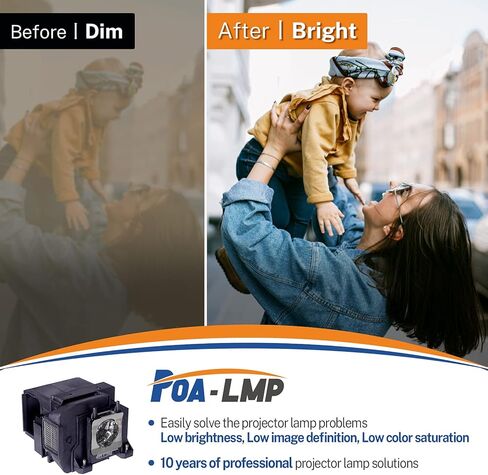 مصباح بروجيكتور بديل LP85 لـ ELPLP85 V13H010L85 Epson PowerLite Home Cinema 3900 3800 3700 3600e 3500 3200 3100 3000 EH-TW7100 EH-TW7000 EH-TW6800 EH-TW6700W EH-TW6700 EH-TW6600W EH-TW6600 in Kuwait