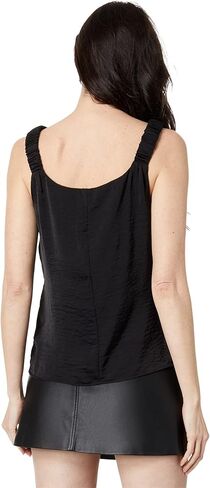 Vince Camuto Sleeveless Ruffle Strap Rumple Tank in Saudi Arabia
