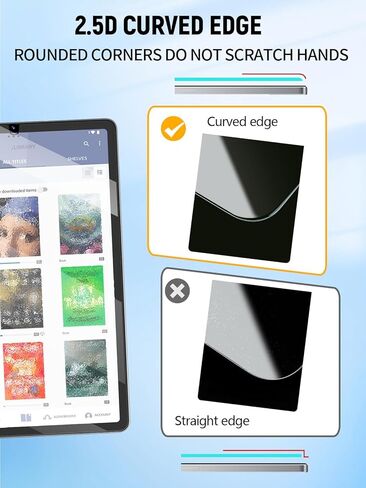 Tempered Glass Screen Protector for Nook Reading Tablet 8.7 Inch (2026 Release), Anti-Scratch 9H Hardness Film Easy to Install, No Bubble, 2-Pack in Kuwait