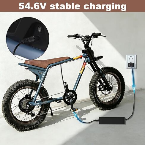 54.6V Charger for Super 73 ZX/S2/RX/Z S R Adventure Series Compatible with Super 73 48V Li-ion Battery Power Adapter Cord in Kuwait