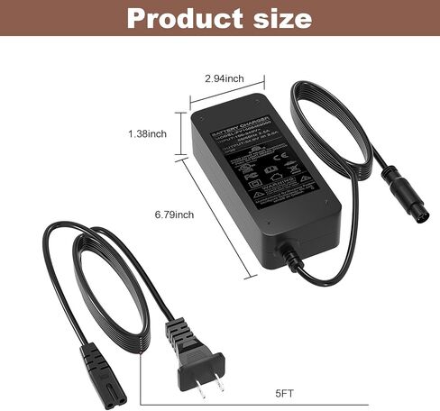 54.6V Charger for Super 73 ZX/S2/RX/Z S R Adventure Series Compatible with Super 73 48V Li-ion Battery Power Adapter Cord in Kuwait