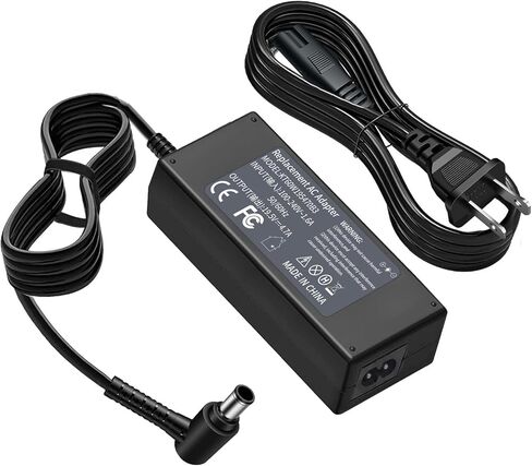 شاحن تلفزيون بسلك طاقة 19.5 فولت لشاشة LG إلكترونيات وشاشة LED LCD عريضة HDTV Ultragear شاحن ADS-40FSG-19 لشاشة سامسونج وشاشة سوني برافيا 6.5 * 4.4 مم in Kuwait
