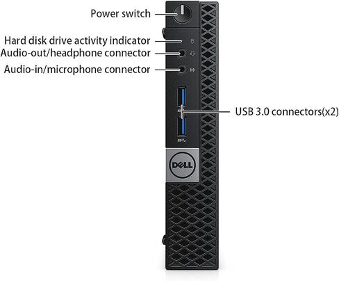 كمبيوتر Dell Optiplex 7040 Mini Computer، Intel Core i5-6500 4-Core 2.50 جيجا هرتز، 8 جيجا بايت DDR4 RAM، 256 جيجا SSD WiFi، BT، Windows 11 Pro (متجدد) in Kuwait
