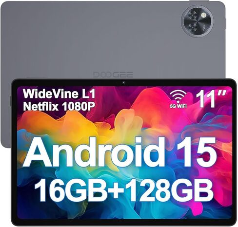 تابلت U11(2026) 11 بوصة 16 جيجابايت + 128 جيجابايت / 2 تيرابايت TF ثماني النواة شاشة 90 هرتز، 8580 مللي أمبير، تابلت أندرويد 15، 1080 بيكسل، بلوتوث 5.0 + 5 جي واي فاي، 13 ميجابكسل + 5 ميجابكسل، معرف الوجه، هيكل معدني in Kuwait