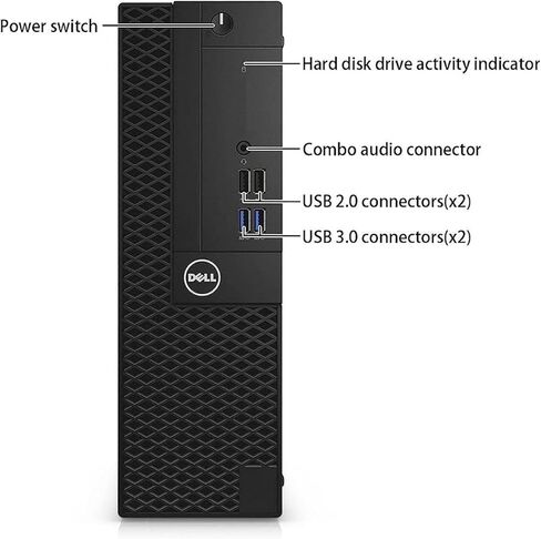 كمبيوتر مكتبي للأعمال Dell OptiPlex 3050 SFF، Intel Core i5-6500، ذاكرة الوصول العشوائي 8 جيجابايت، 250 جيجابايت SSD، WiFi، لوحة مفاتيح وماوس، كمبيوتر شخصي صغير الحجم احترافي، Windows 11 Pro (متجدد) in Kuwait