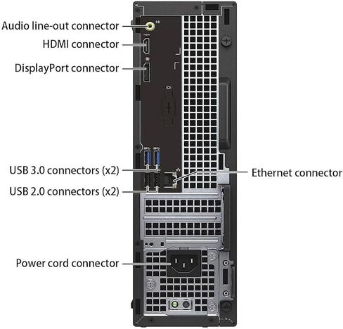 كمبيوتر مكتبي للأعمال Dell OptiPlex 3050 SFF، Intel Core i5-6500، ذاكرة الوصول العشوائي 8 جيجابايت، 250 جيجابايت SSD، WiFi، لوحة مفاتيح وماوس، كمبيوتر شخصي صغير الحجم احترافي، Windows 11 Pro (متجدد) in Kuwait